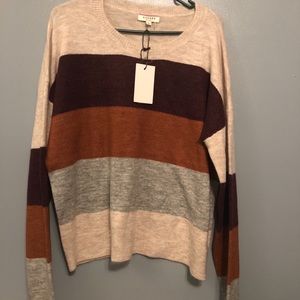 Color Block Sweater Large